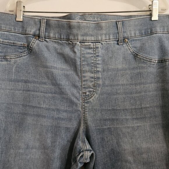 GLORIA VANDERBILT Shape Effect High Rise Flare Leg Stretch Denim Jeans Size 18W - Picture 4 of 5